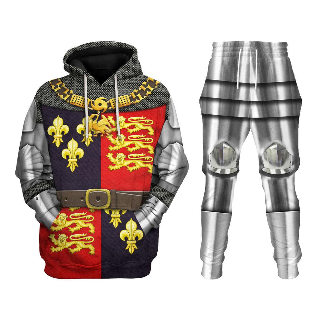 CustomsPig King Henry V-Battle of Agincourt Knights Costume Hoodie Sweatshirt T-Shirt Tracksuit - CustomsPig.com