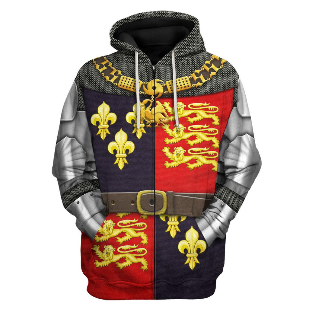 CustomsPig King Henry V-Battle of Agincourt Knights Costume Hoodie Sweatshirt T-Shirt Tracksuit - CustomsPig.com