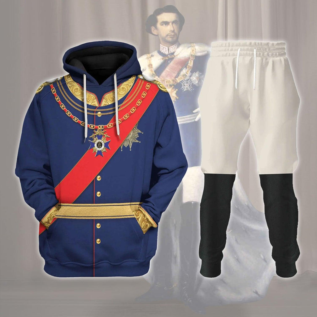  CustomsPig King Ludwig II of Bayern Ludwig II of Bavaria Costume Hoodie Sweatshirt T-Shirt Tracksuit -  CustomsPig.com