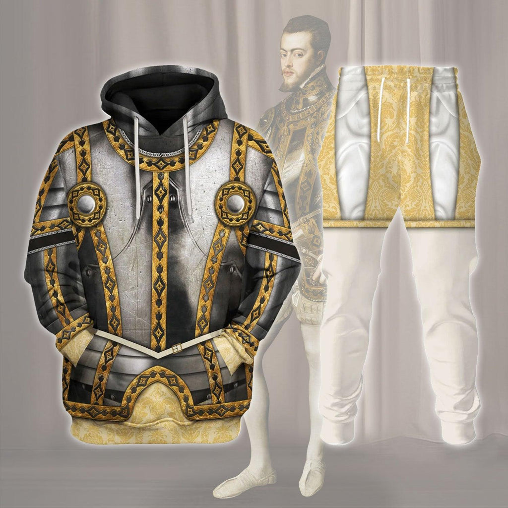  CustomsPig King Of Spain Phillip II Costume Hoodie Sweatshirt T-Shirt Tracksuit -  CustomsPig.com