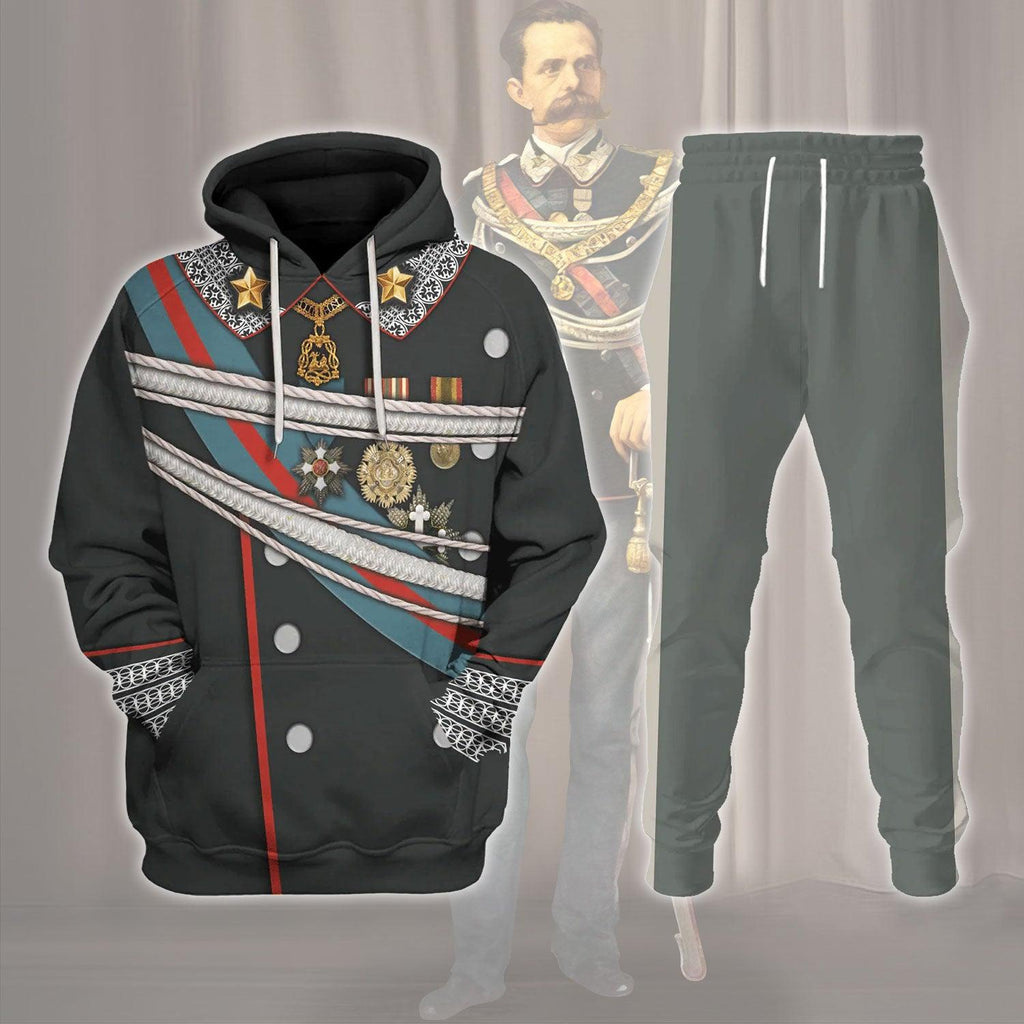  CustomsPig King Umberto I of Italy Costume Hoodie Sweatshirt T-Shirt Tracksuit -  CustomsPig.com