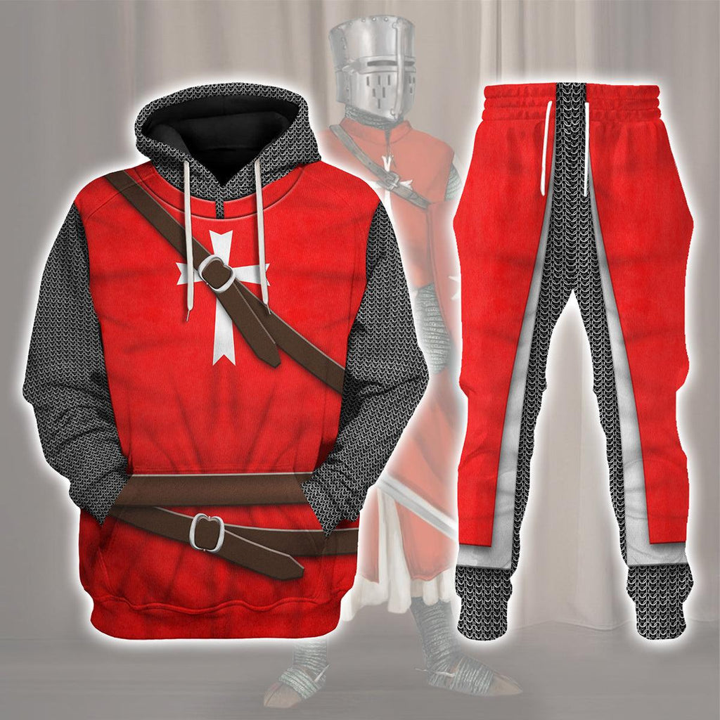 CustomsPig Knight Hospitaller of Saint John Costume Hoodie Sweatshirt T-Shirt Tracksuit - CustomsPig.com