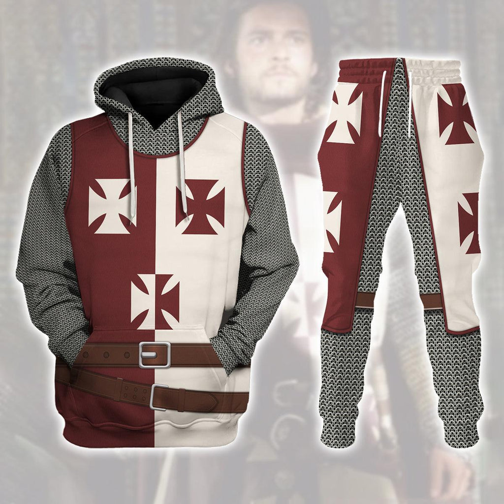 CustomsPig Knight Kingdom of Heaven Costume Hoodie Sweatshirt T-Shirt Tracksuit - CustomsPig.com