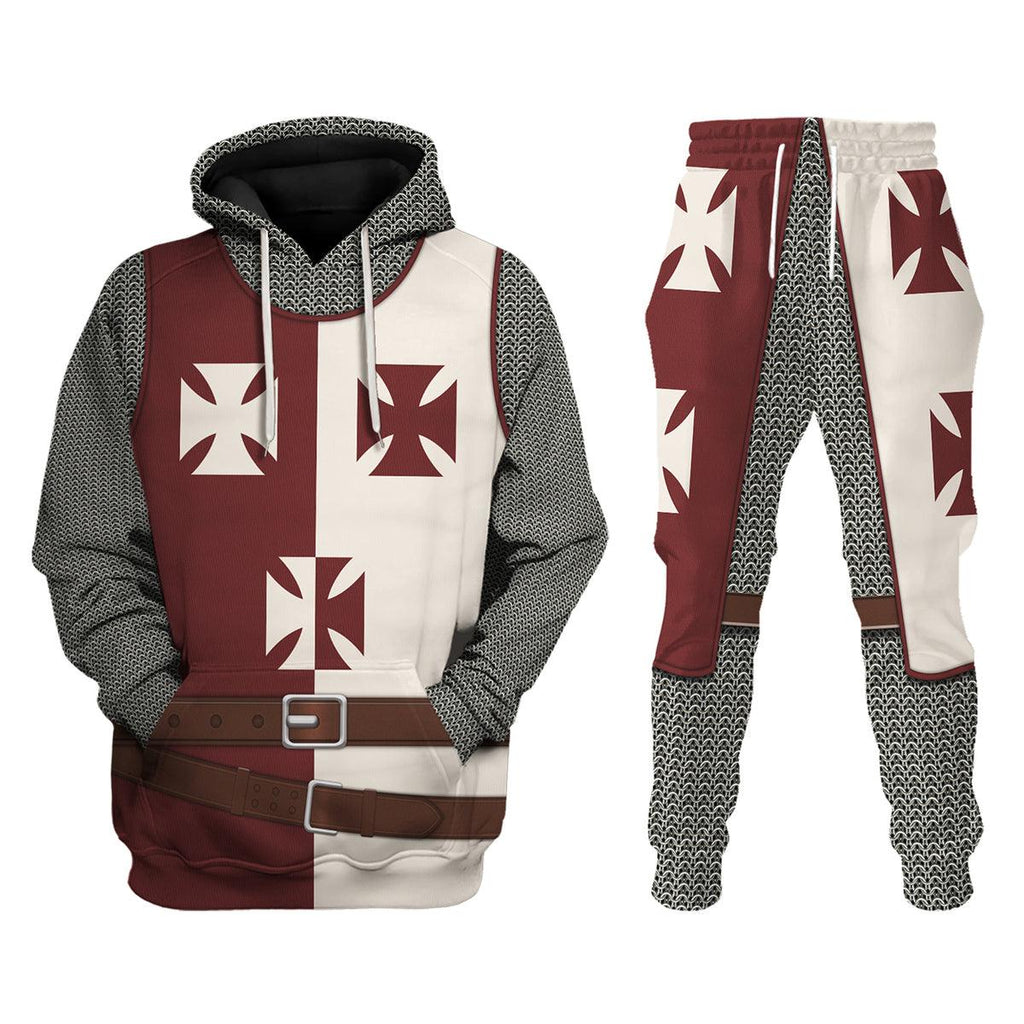 CustomsPig Knight Kingdom of Heaven Costume Hoodie Sweatshirt T-Shirt Tracksuit - CustomsPig.com