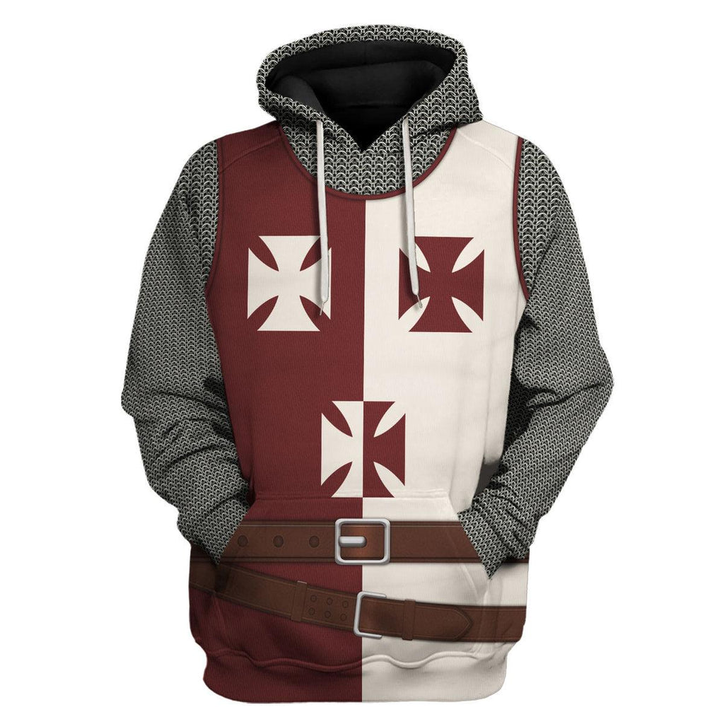 CustomsPig Knight Kingdom of Heaven Costume Hoodie Sweatshirt T-Shirt Tracksuit - CustomsPig.com