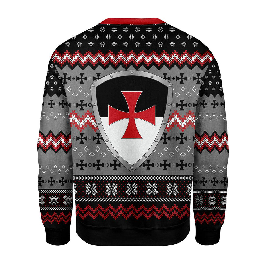 CustomsPig Knight Templar Christmas Ugly Sweater - CustomsPig.com