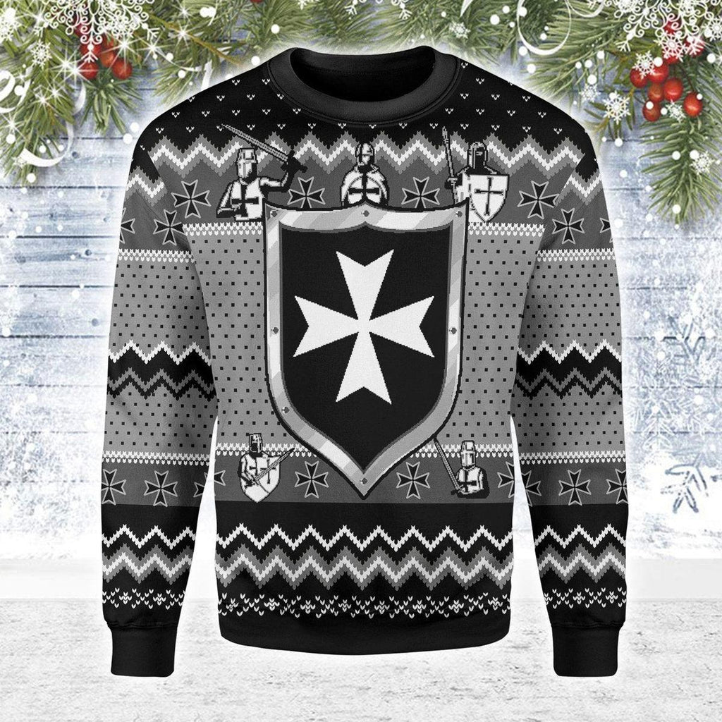 CustomsPig Knights Hospitaller Christmas Ugly Sweater - CustomsPig.com