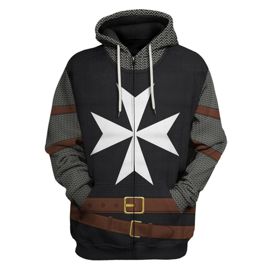 CustomsPig Knights Hospitaller Costume Hoodie Sweatshirt T-Shirt Tracksuit - CustomsPig.com