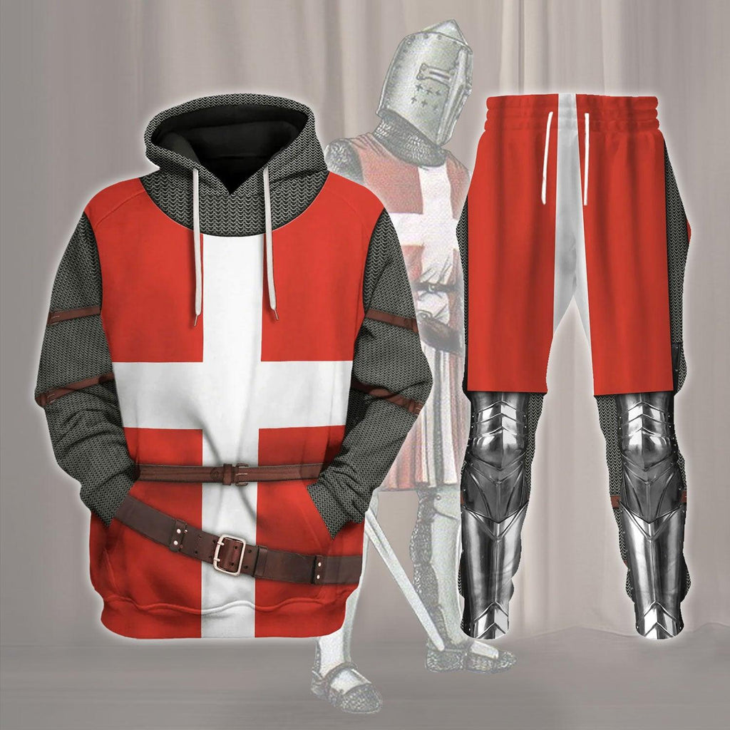  CustomsPig Knights Hospitaller The Order of Knights of the Hospital of Saint John of Jerusalem Costume Hoodie Sweatshirt T-Shirt Tracksuit -  CustomsPig.com