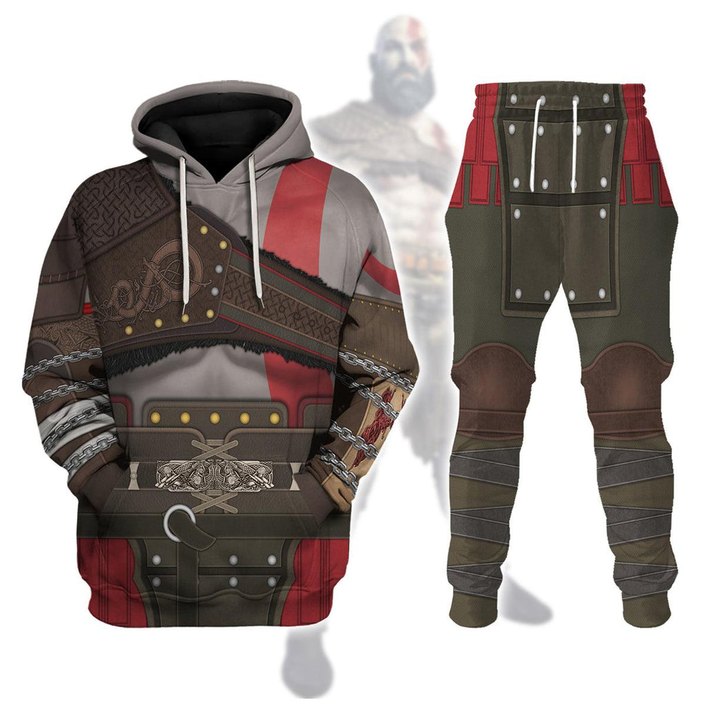 CustomsPig Kratos GOW Costume Hoodie Sweatshirt T-Shirt Sweatpants - CustomsPig.com