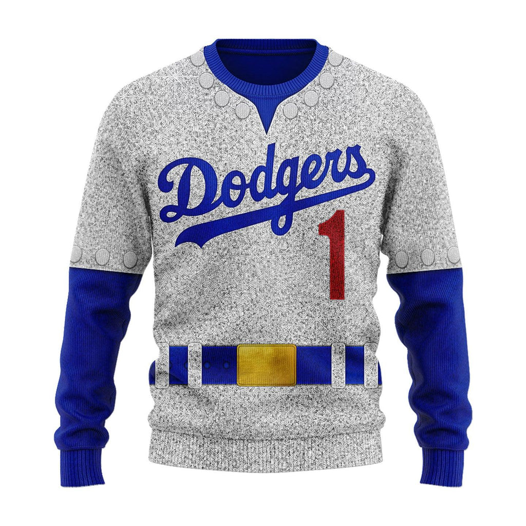 CustomsPig LAD Baseball Player Christmas Sweater - CustomsPig.com