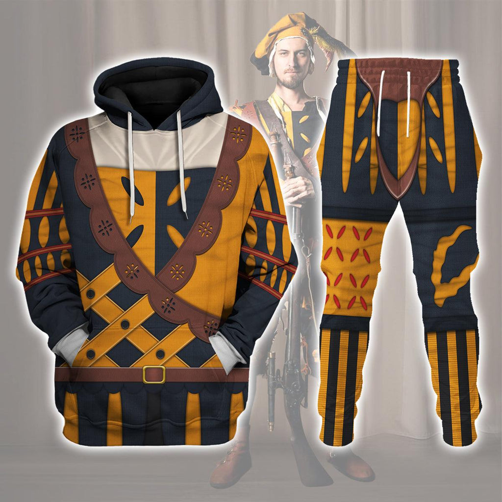 CustomsPig Landsknecht Costume Hoodie Sweatshirt T-Shirt Tracksuit - CustomsPig.com