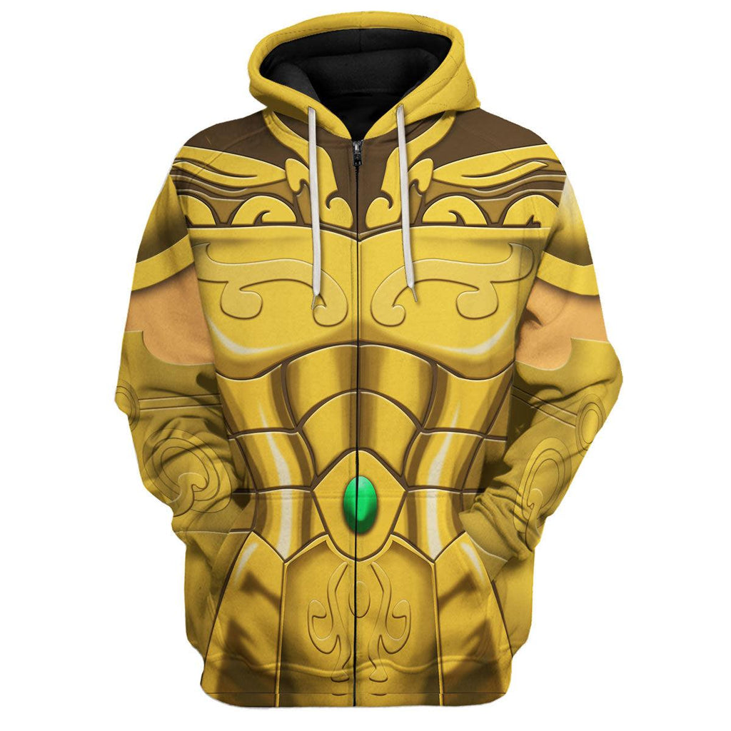 CustomsPig Leo Aiolia Saint Seiya Costume Hoodie Sweatshirt T-Shirt Tracksuit - DucG