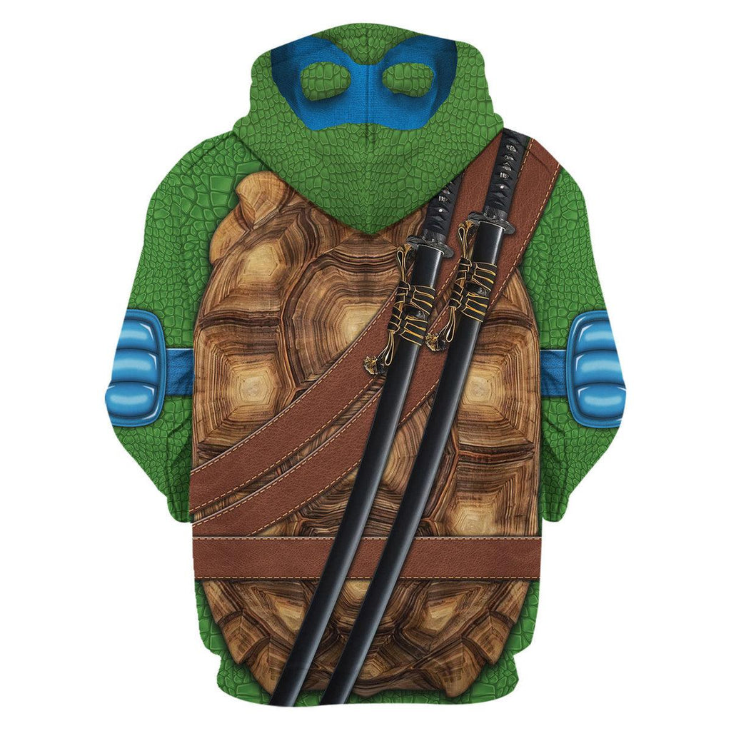 CustomsPig Leonardo Ninja Turtles Costume Hoodie Sweatshirt T-Shirt ZipHoodie Sweatpants - CustomsPig.com