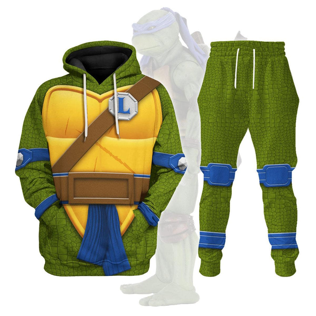 CustomsPig Leonardo TMNT Costume Hoodie Sweatshirt T-Shirt Sweatpants - CustomsPig.com