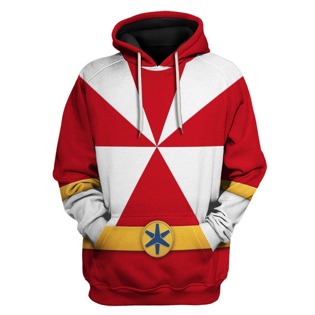 CustomsPig Lightspeed Red Ranger Hoodies Sweatshirt T-shirt Sweatpants Hawaiian Tracksuit - CustomsPig.com