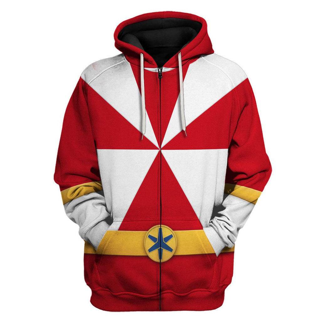 CustomsPig Lightspeed Red Ranger Hoodies Sweatshirt T-shirt Sweatpants Hawaiian Tracksuit - CustomsPig.com