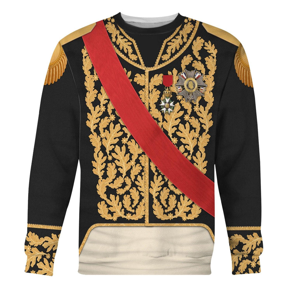 CustomsPig Louis Philippe I of France in Coronation Robes Uniform All Over Print Hoodie Sweatshirt T-Shirt Tracksuit - CustomsPig.com