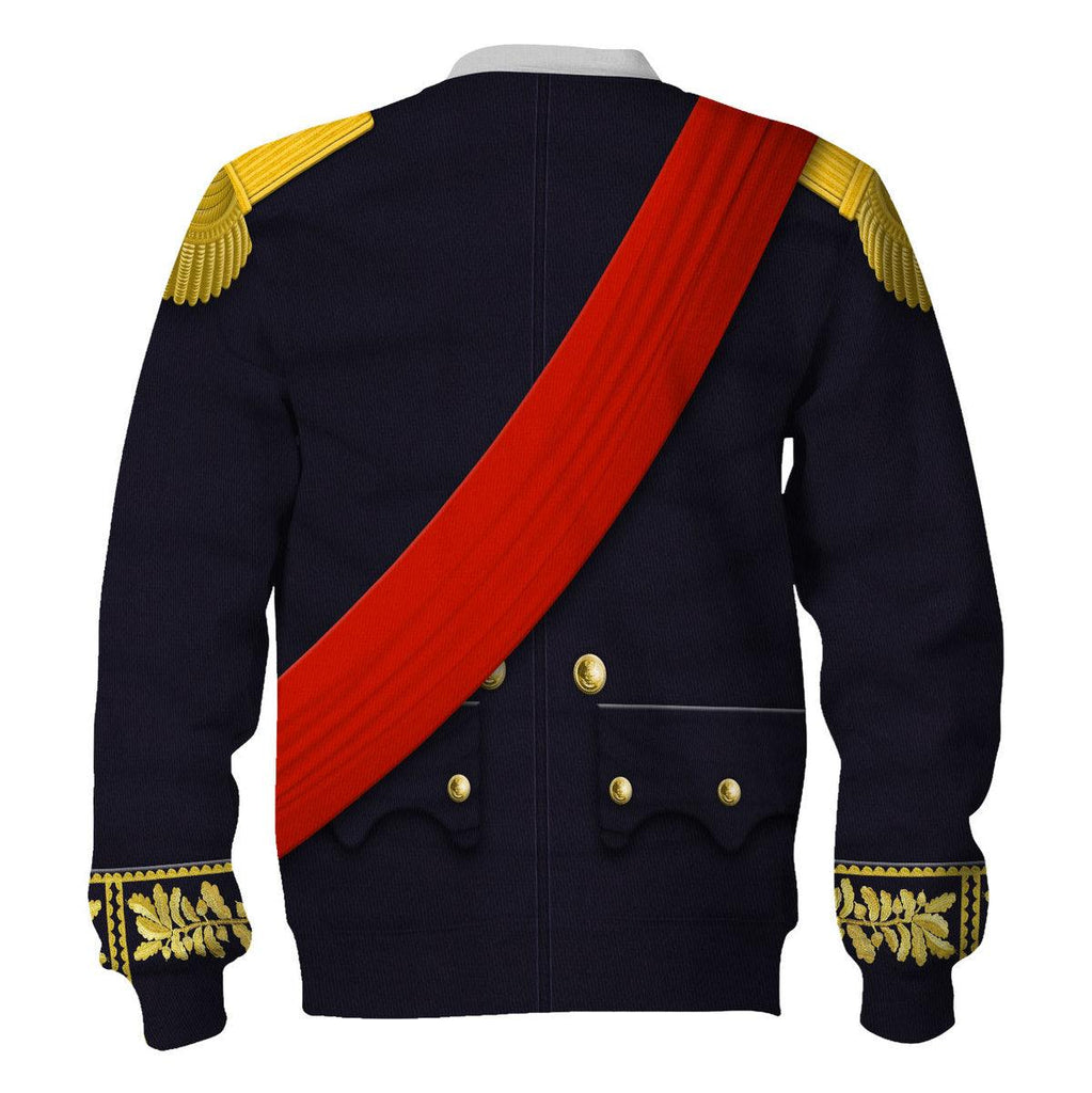 CustomsPig Louis Philippe I of France Uniform All Over Print Hoodie Sweatshirt T-Shirt Tracksuit - CustomsPig.com