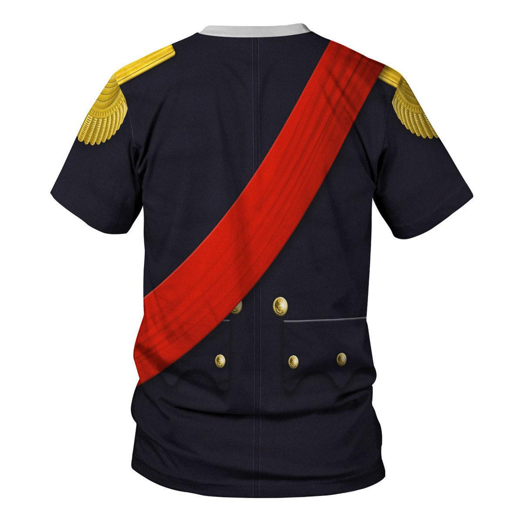 CustomsPig Louis Philippe I of France Uniform All Over Print Hoodie Sweatshirt T-Shirt Tracksuit - CustomsPig.com