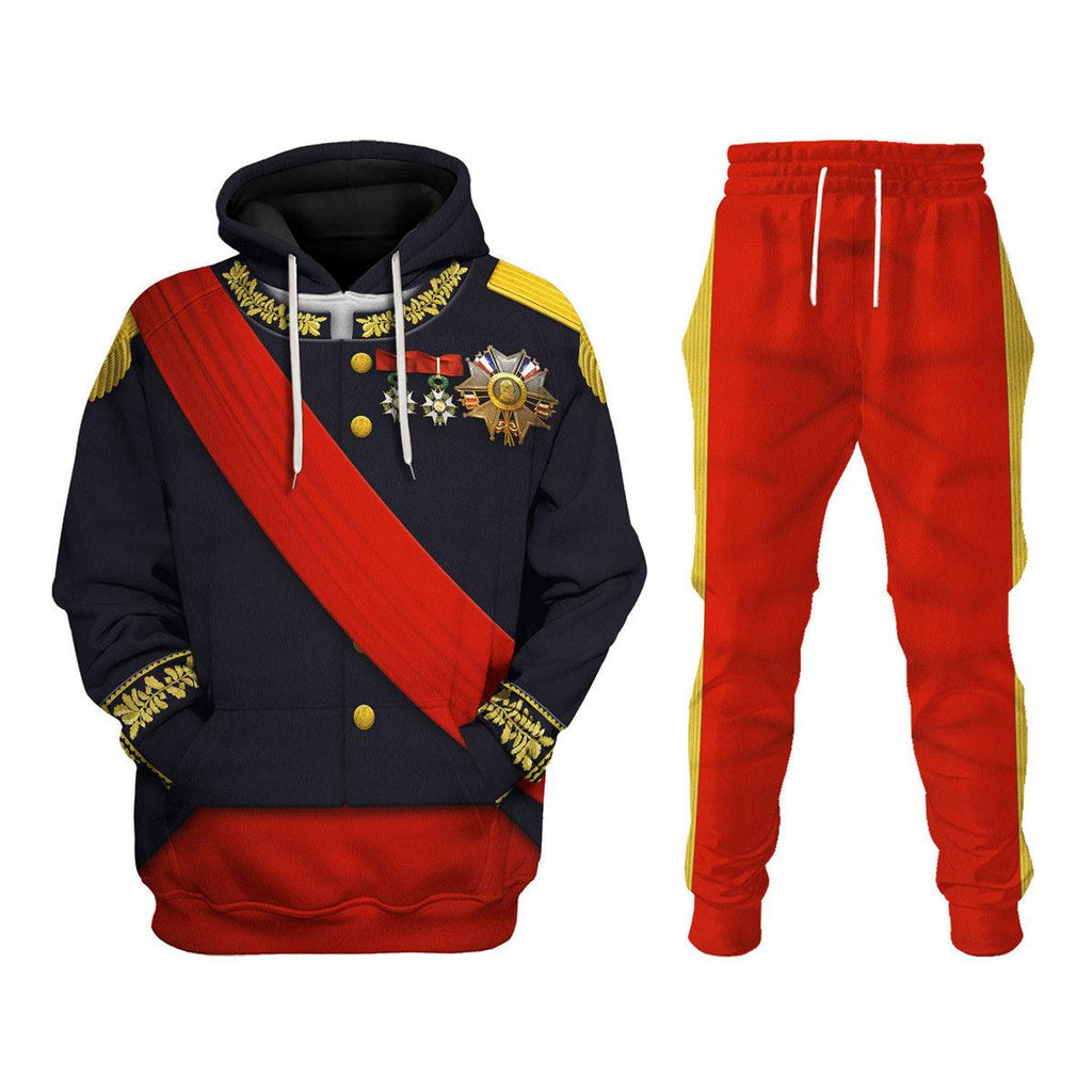 CustomsPig Louis Philippe I of France Uniform All Over Print Hoodie Sweatshirt T-Shirt Tracksuit - CustomsPig.com