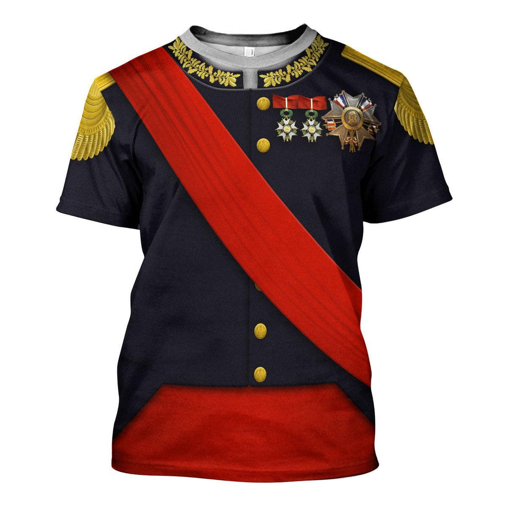 CustomsPig Louis Philippe I of France Uniform All Over Print Hoodie Sweatshirt T-Shirt Tracksuit - CustomsPig.com