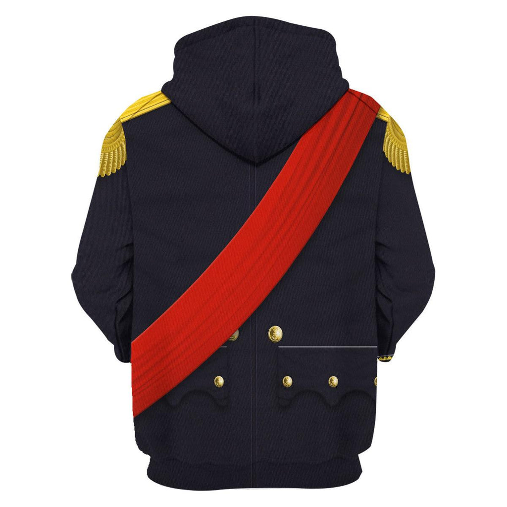 CustomsPig Louis Philippe I of France Uniform All Over Print Hoodie Sweatshirt T-Shirt Tracksuit - CustomsPig.com