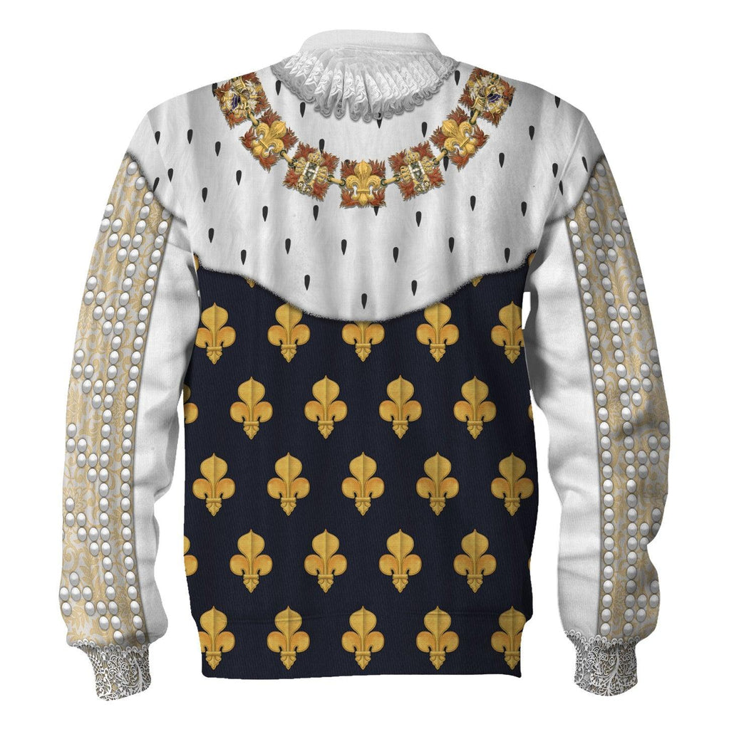 CustomsPig Louis XIII roi de France Costume All Over Print Hoodie Sweatshirt T-Shirt Tracksuit - CustomsPig.com