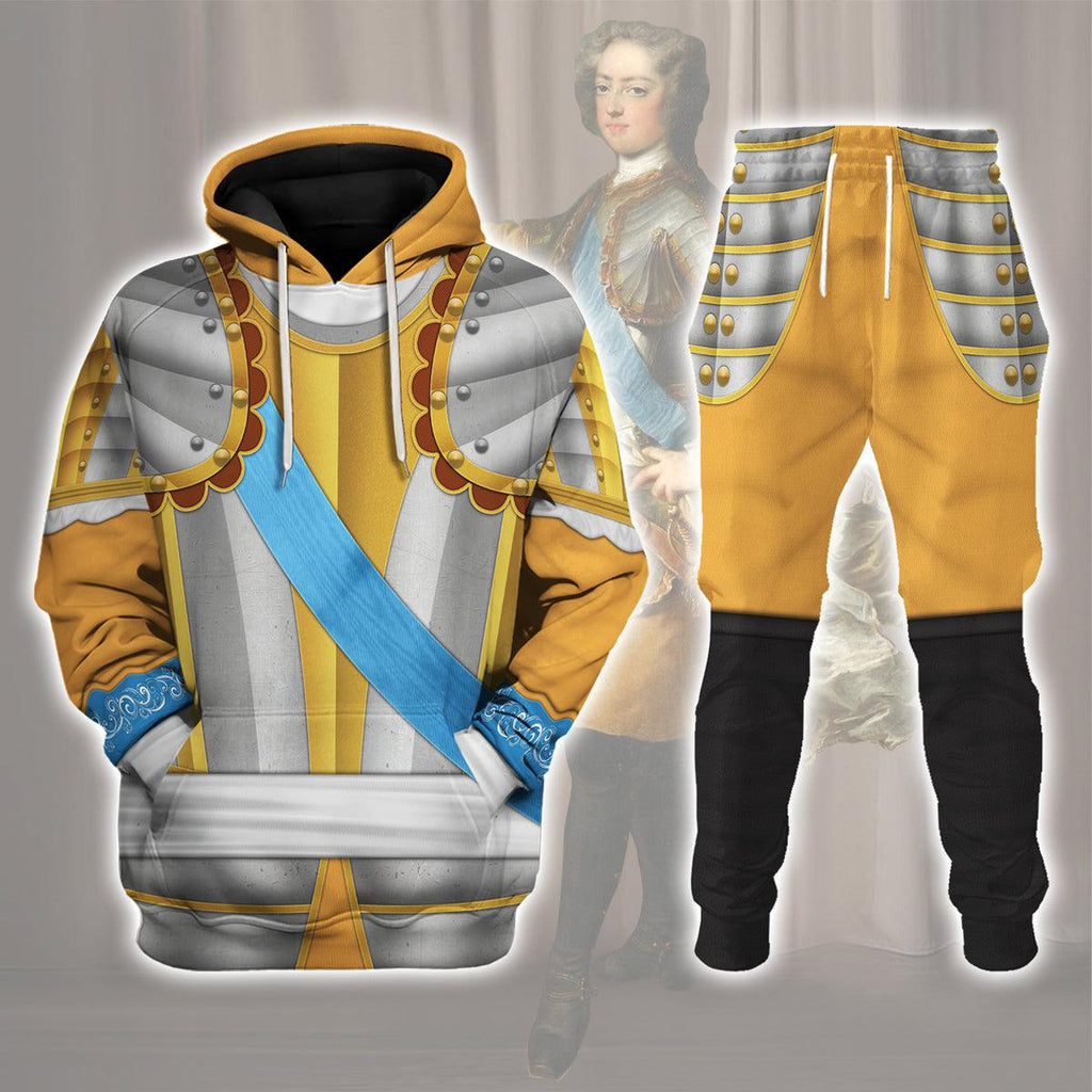 CustomsPig Louis XV of France and Navarre Costume All Over Print Hoodie Sweatshirt T-Shirt Tracksuit - CustomsPig.com