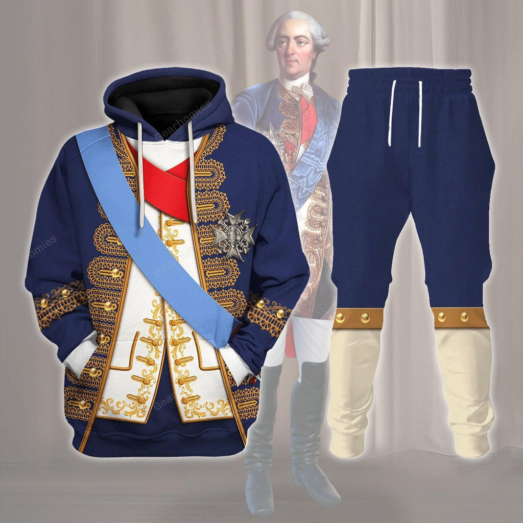  CustomsPig Louis XV of France Costume Hoodie Sweatshirt T-Shirt Tracksuit -  CustomsPig.com