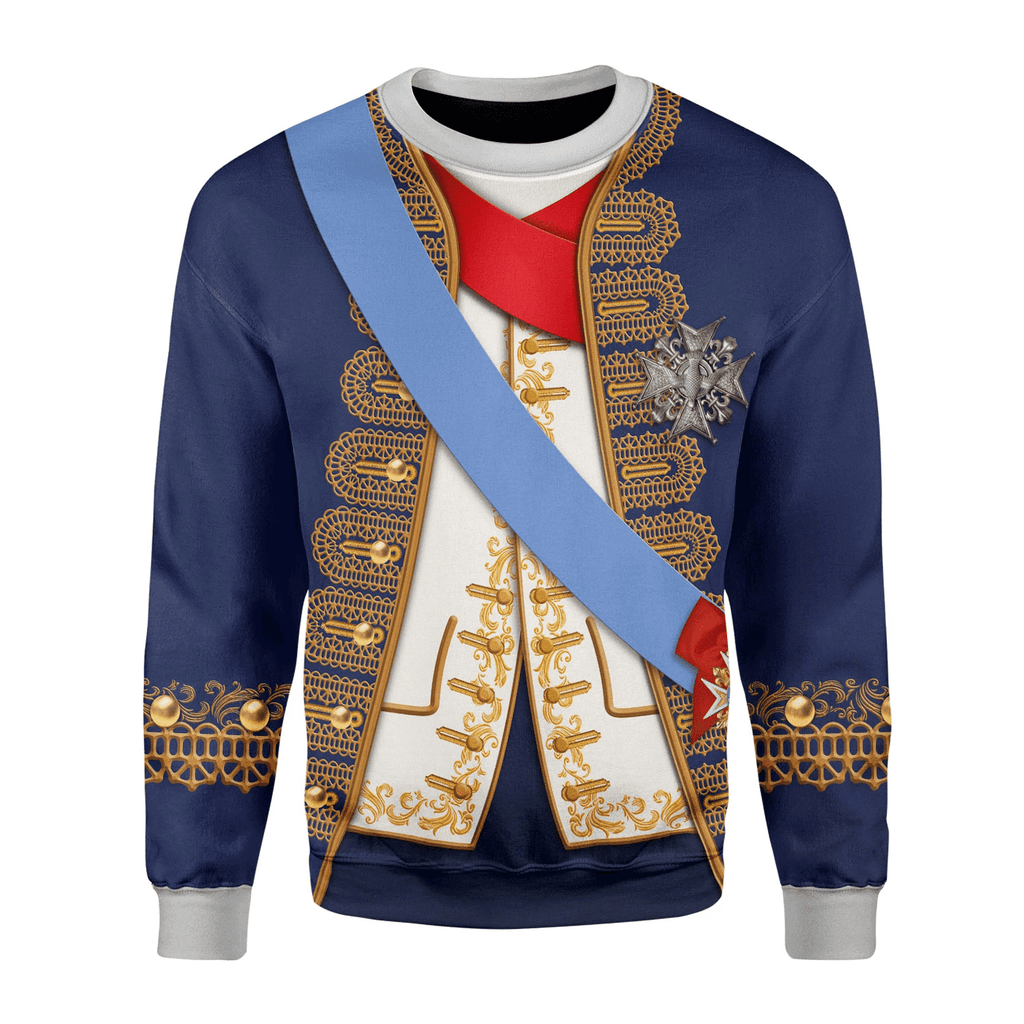  CustomsPig Louis XV of France Costume Hoodie Sweatshirt T-Shirt Tracksuit -  CustomsPig.com