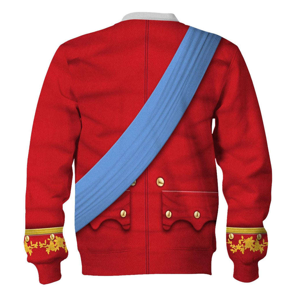 CustomsPig Louis XV of France Uniform All Over Print Hoodie Sweatshirt T-Shirt Tracksuit - CustomsPig.com