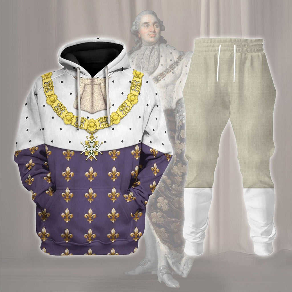  CustomsPig Louis XVI King Of France Costume Hoodie Sweatshirt T-Shirt Tracksuit -  CustomsPig.com