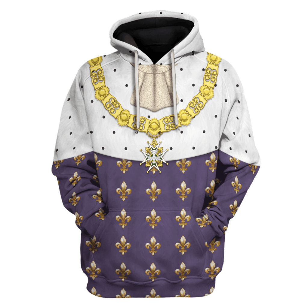  CustomsPig Louis XVI King Of France Costume Hoodie Sweatshirt T-Shirt Tracksuit -  CustomsPig.com