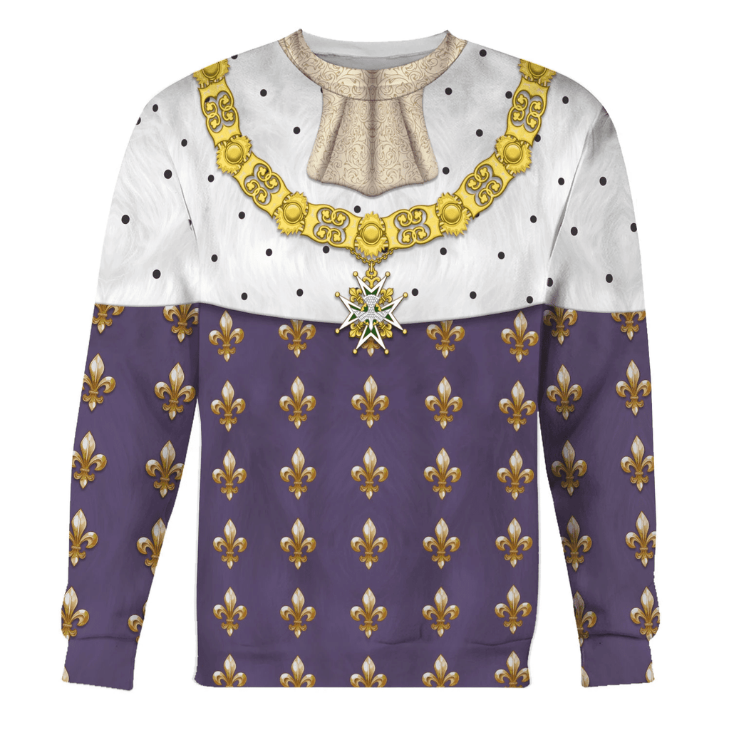  CustomsPig Louis XVI King Of France Costume Hoodie Sweatshirt T-Shirt Tracksuit -  CustomsPig.com