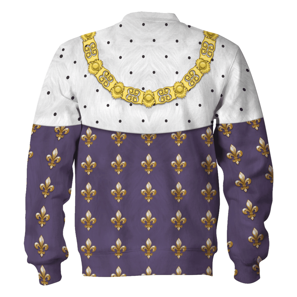  CustomsPig Louis XVI King Of France Costume Hoodie Sweatshirt T-Shirt Tracksuit -  CustomsPig.com