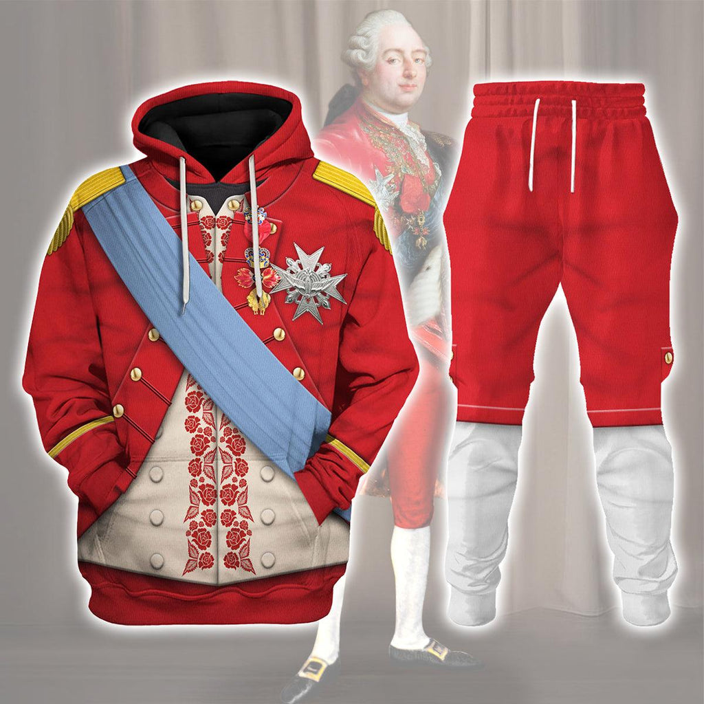 CustomsPig Louis XVI of France Uniform All Over Print Hoodie Sweatshirt T-Shirt Tracksuit - CustomsPig.com