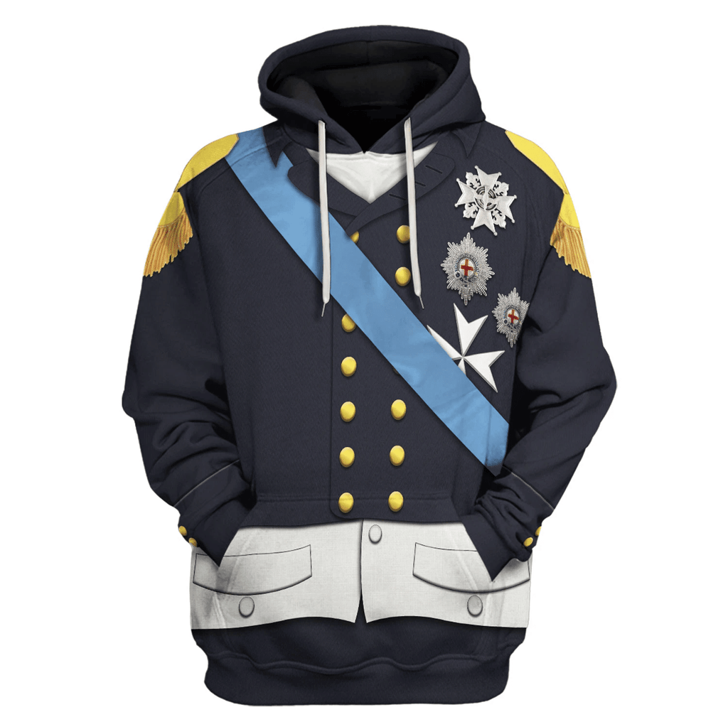  CustomsPig Louis XVIII Of France Costume Hoodie Sweatshirt T-Shirt Tracksuit -  CustomsPig.com