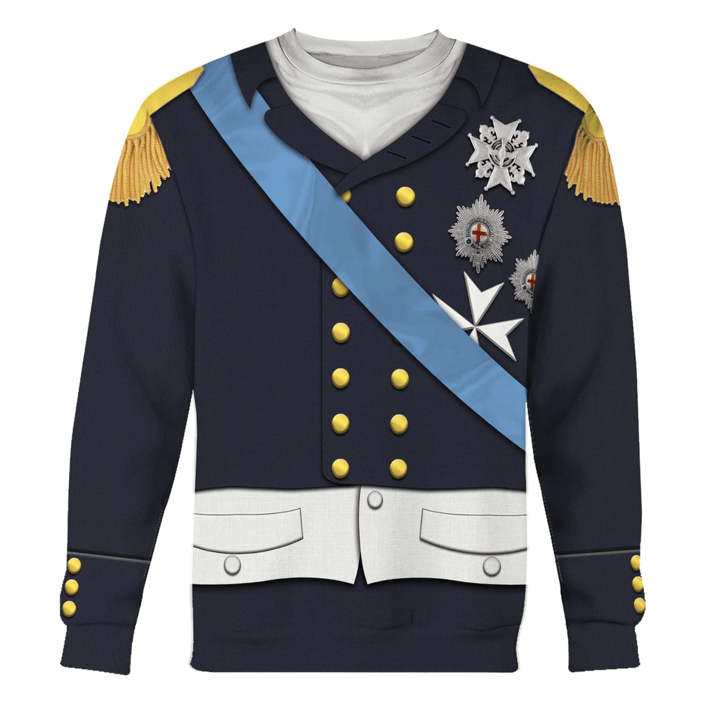  CustomsPig Louis XVIII Of France Costume Hoodie Sweatshirt T-Shirt Tracksuit -  CustomsPig.com