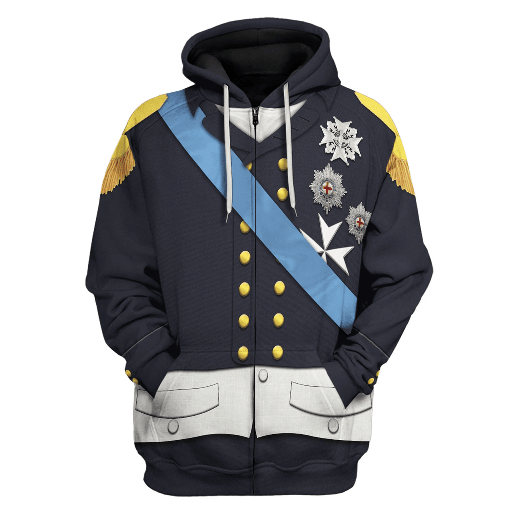  CustomsPig Louis XVIII Of France Costume Hoodie Sweatshirt T-Shirt Tracksuit -  CustomsPig.com