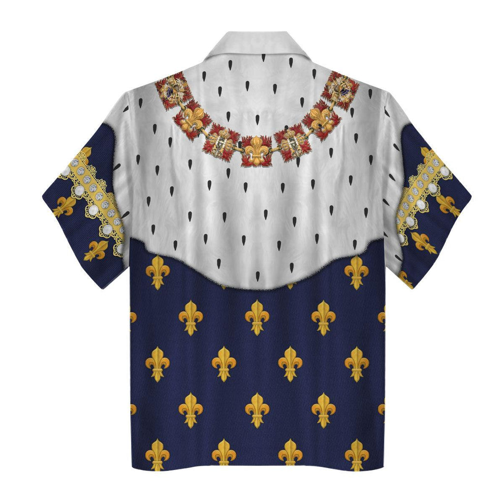 CustomsPig Louis XVIII of France in Coronation Robes Costume All Over Print Hoodie Sweatshirt T-Shirt Tracksuit - CustomsPig.com