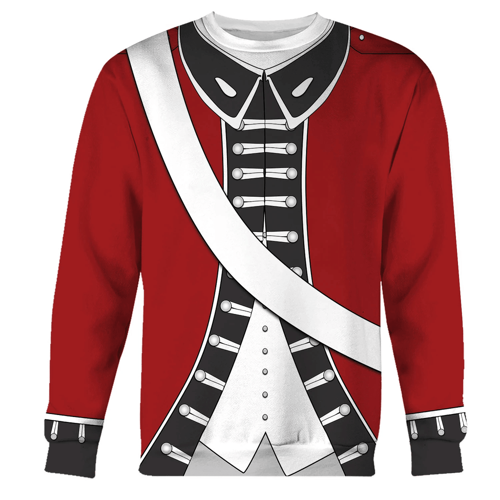  CustomsPig Loyalist Redcoat American Revolutionary War Costume Hoodie Sweatshirt T-Shirt Tracksuit -  CustomsPig.com