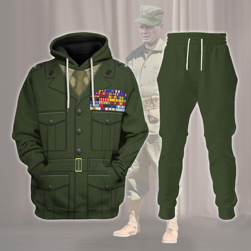  CustomsPig Lt. General Lewis B. Chesty Puller Costume Hoodie Sweatshirt T-Shirt Tracksuit -  CustomsPig.com