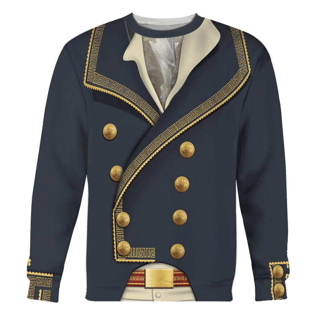  CustomsPig Marquis de Lafayette American Revolutionary War Costume Hoodie Sweatshirt T-Shirt Tracksuit -  CustomsPig.com