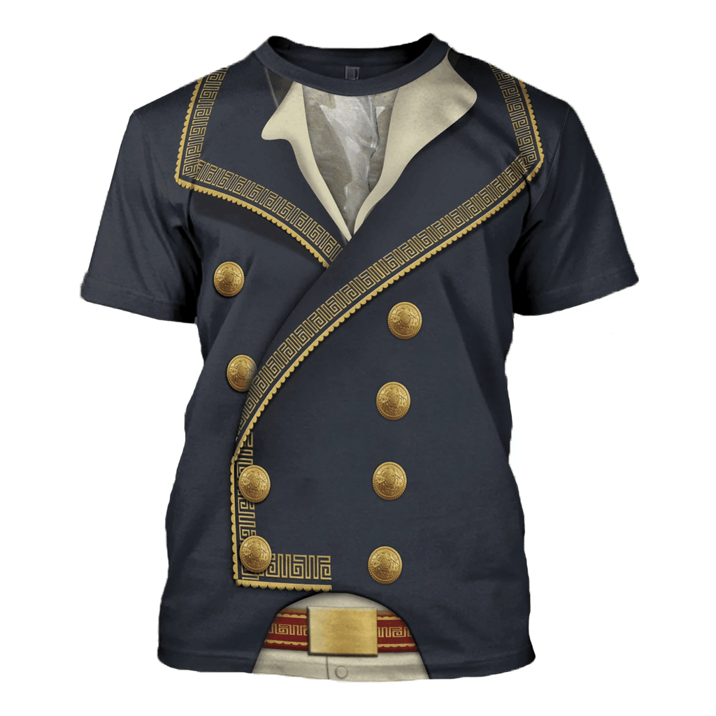  CustomsPig Marquis de Lafayette American Revolutionary War Costume Hoodie Sweatshirt T-Shirt Tracksuit -  CustomsPig.com