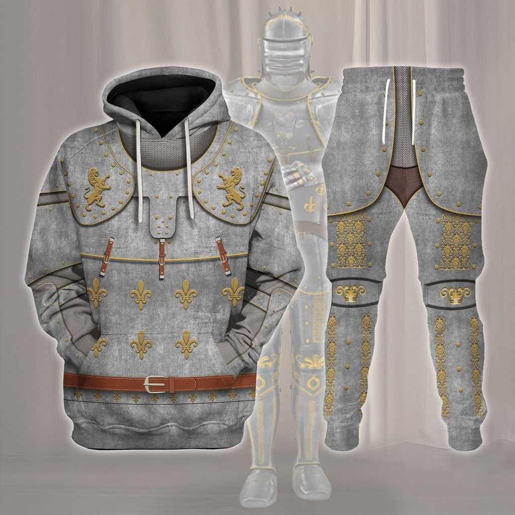  CustomsPig Medieval Suit of Armor Costume Hoodie Sweatshirt T-Shirt Tracksuit -  CustomsPig.com