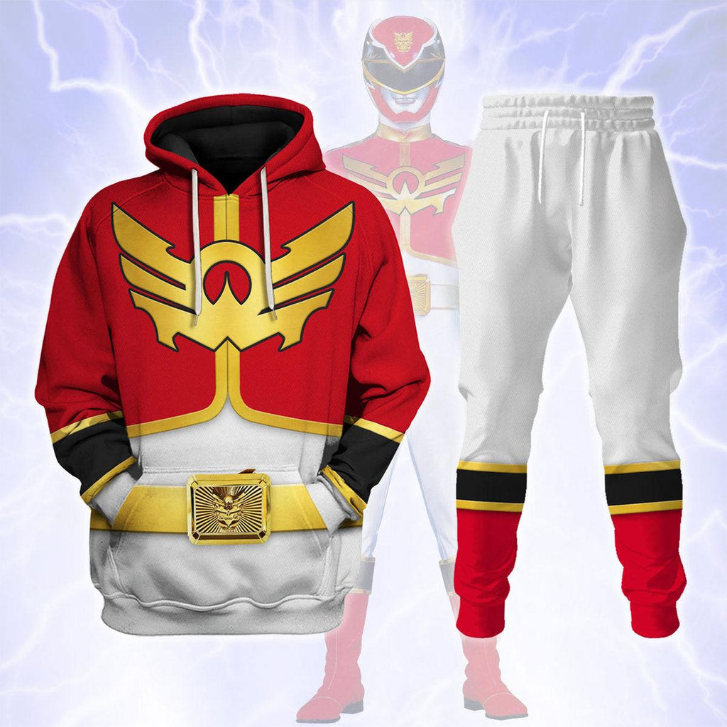 CustomsPig Megaforce Red Ranger Hoodies Sweatshirt T-shirt Hawaiian Sweatpants - CustomsPig.com