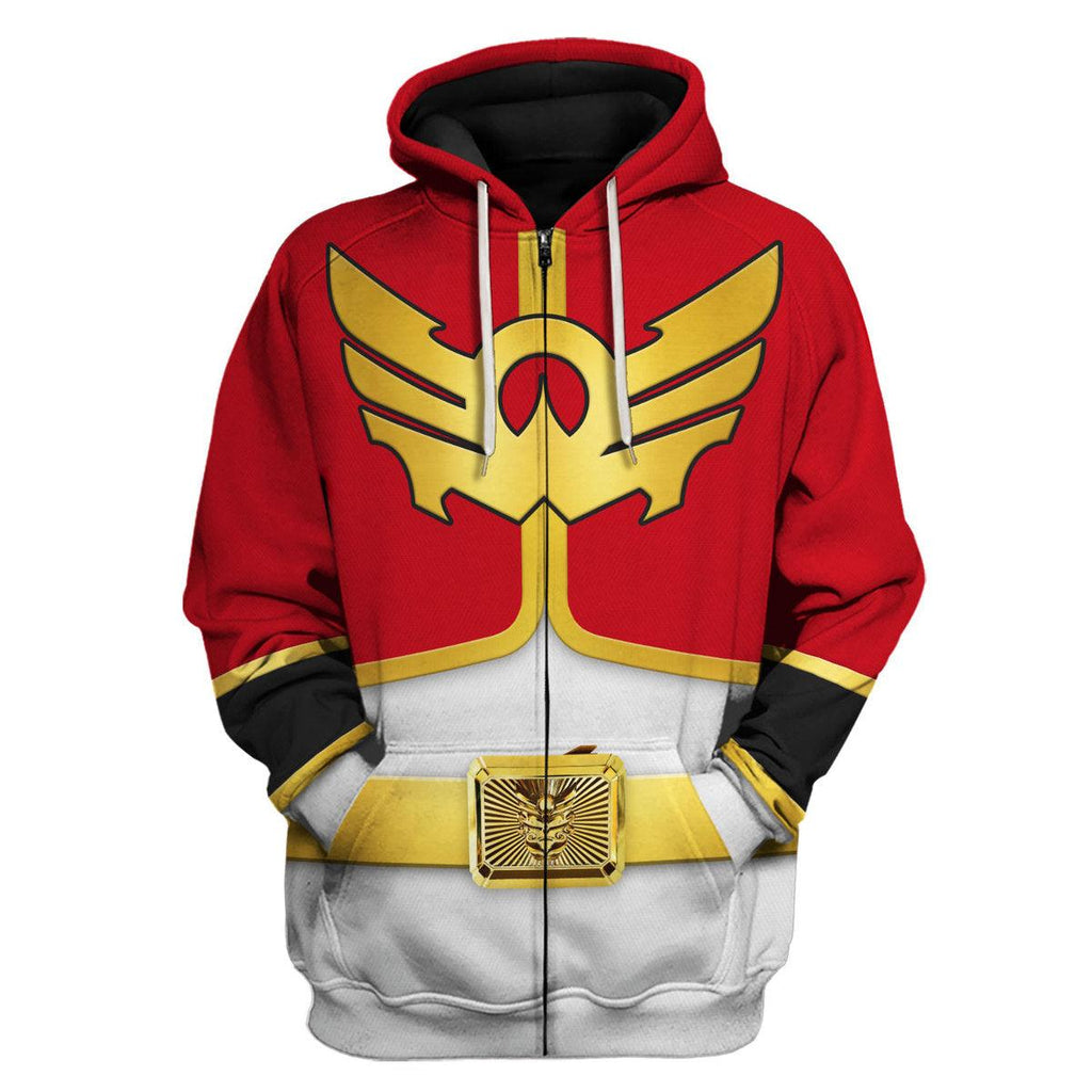 CustomsPig Megaforce Red Ranger Hoodies Sweatshirt T-shirt Hawaiian Sweatpants - CustomsPig.com