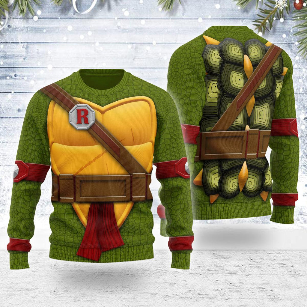 CustomsPig Merry Christmas Raphael Unisex Wool Sweater - CustomsPig.com