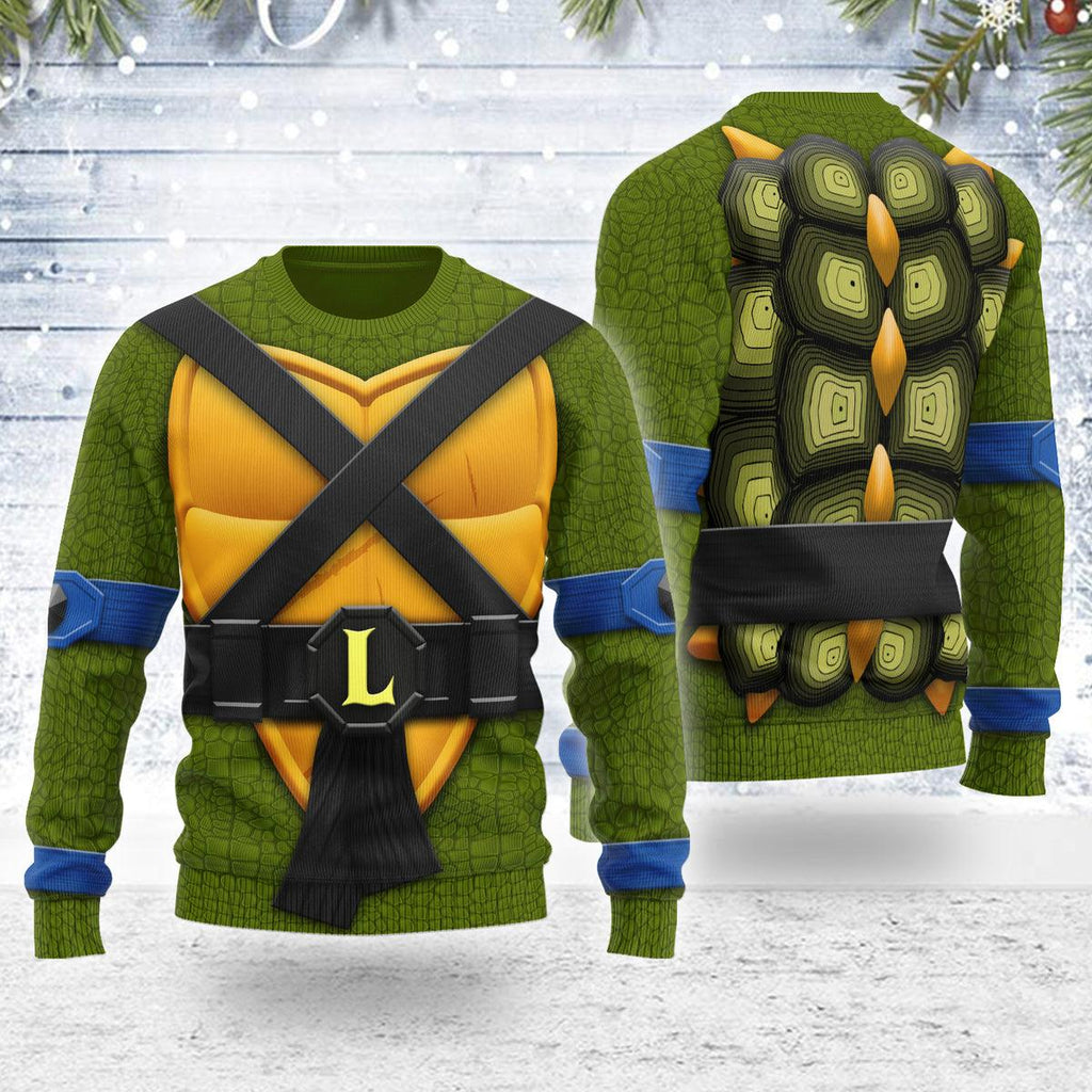 CustomsPig Merry Christmas Ultimates! Leonardo Unisex Wool Sweater - CustomsPig.com